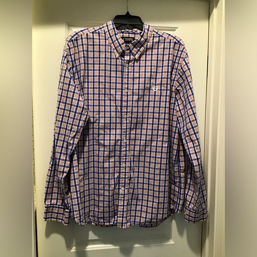 Chaps long sleeve button down shirt XXL